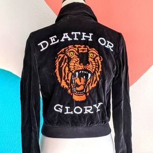 Sailor Jerry "Death or Glory" velvet jacket
